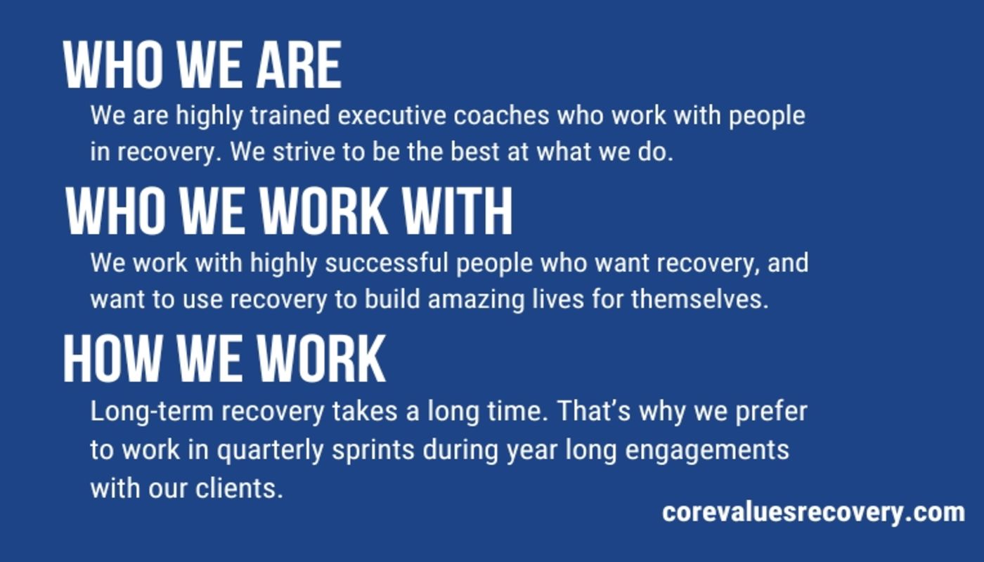 Core Values Recovery